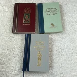 Lot of 3 Readers Digest Edition vtg books - Twain, Verne, Day HC GOOD